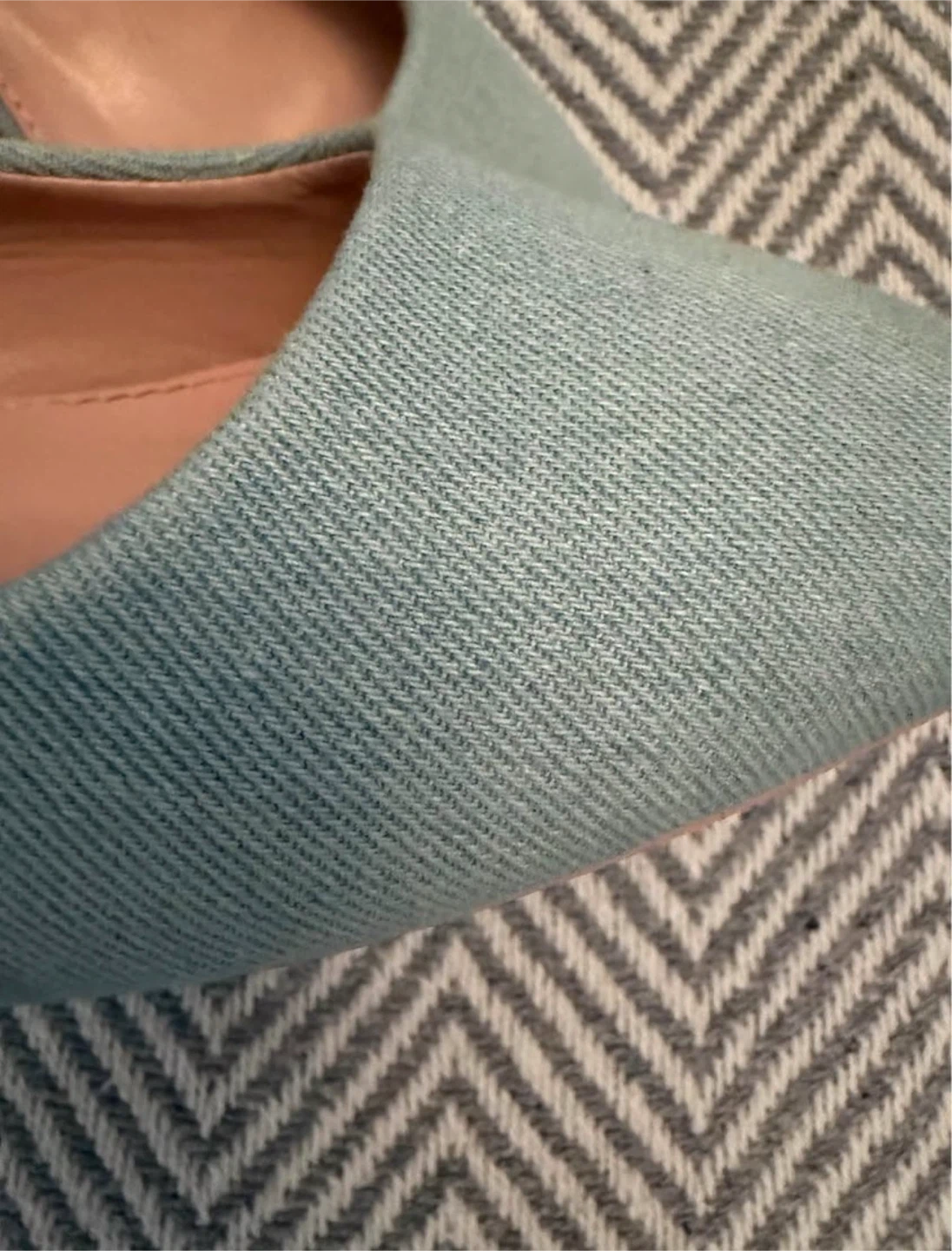 Light Blue Denim Slingback Heels - photo 3