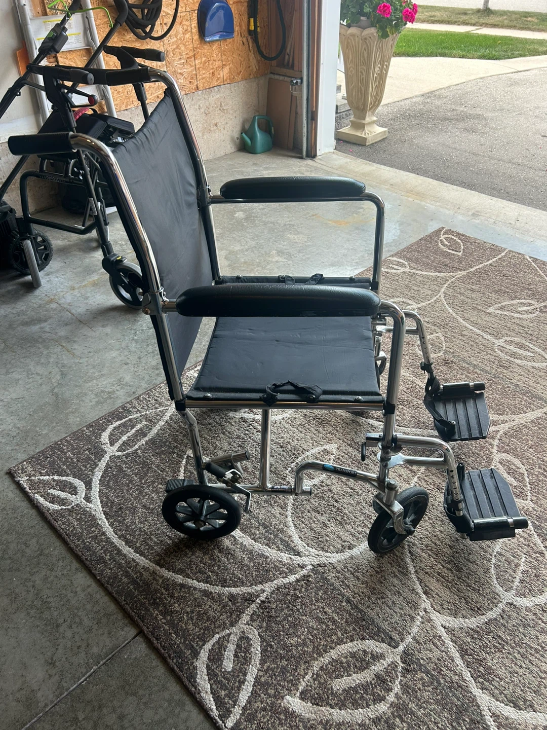 Black Transport Wheelchair
