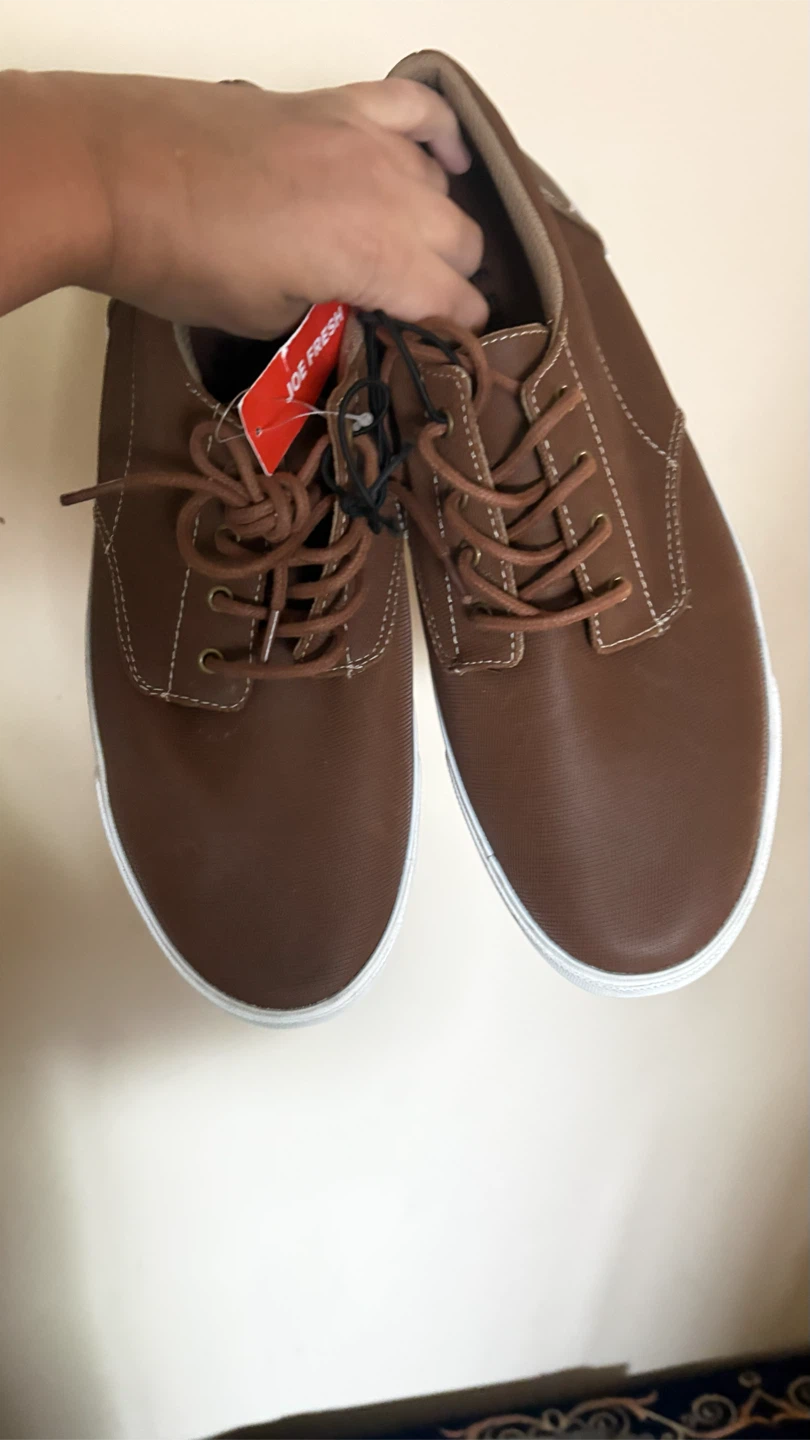 Brand new Joe Fresh Men's Brown Canvas Shoes Size 10