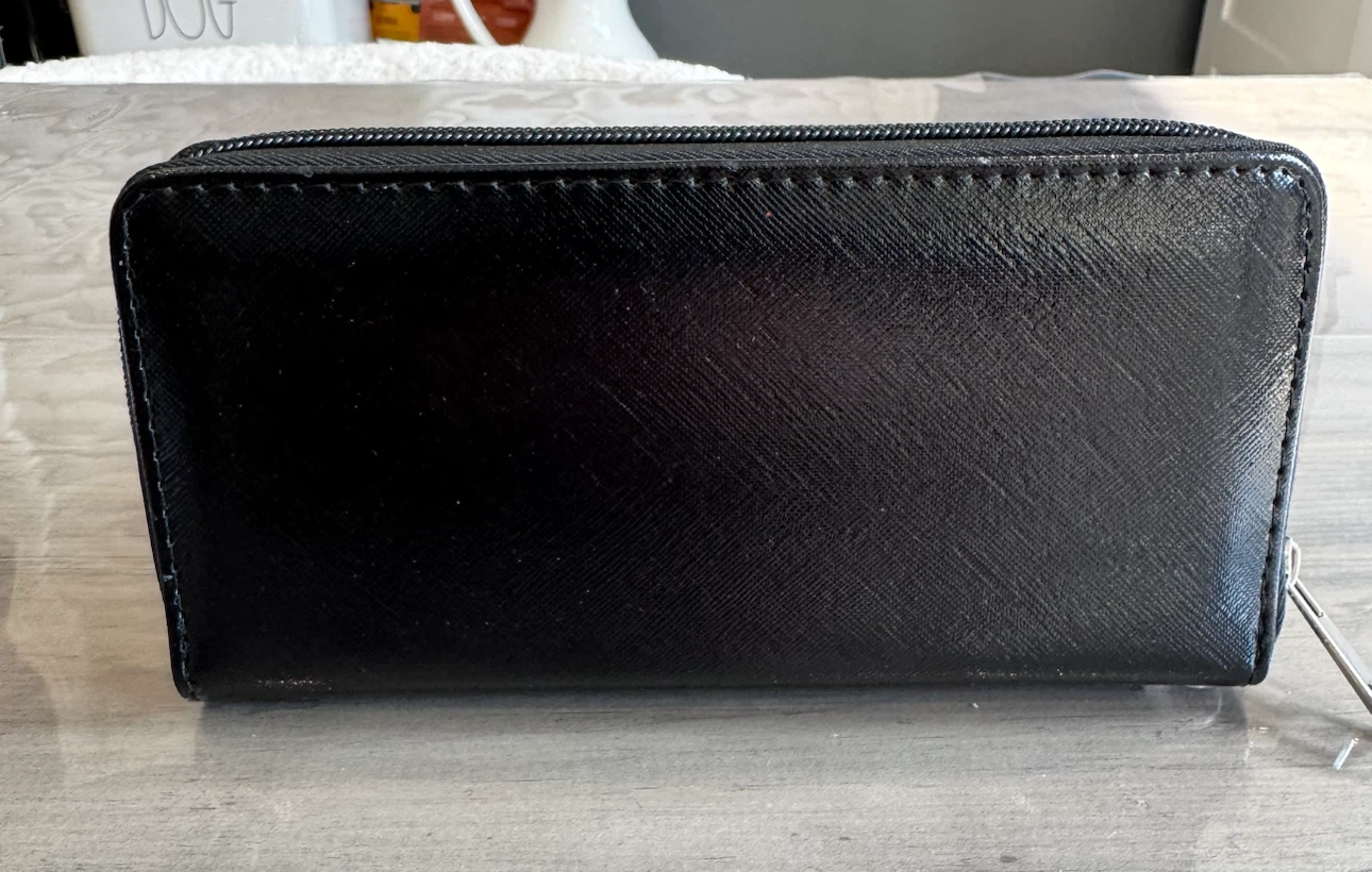 Black Zip-Around Wallet - photo 2