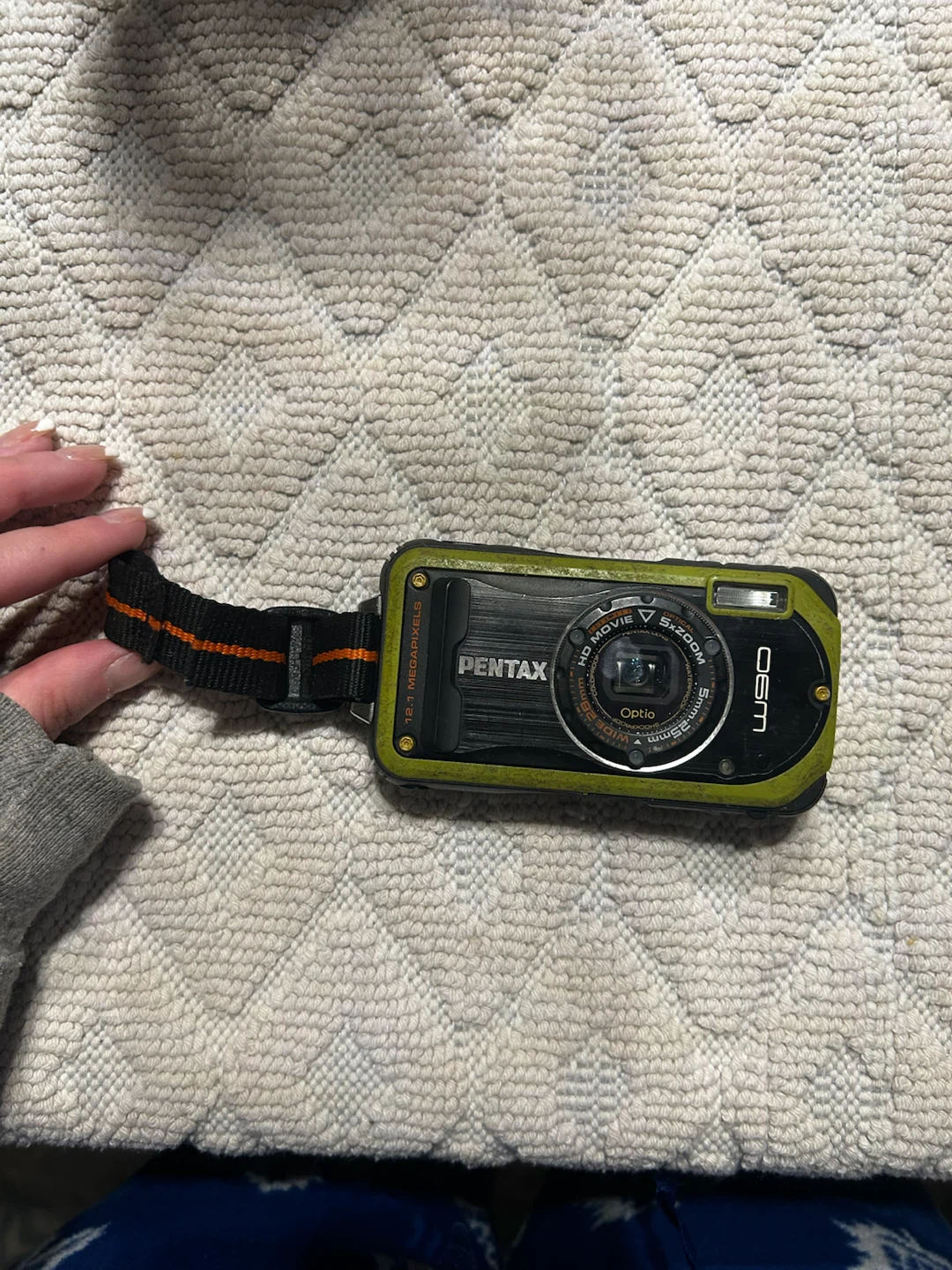 Pentax Optio W90 Digital Camera Green