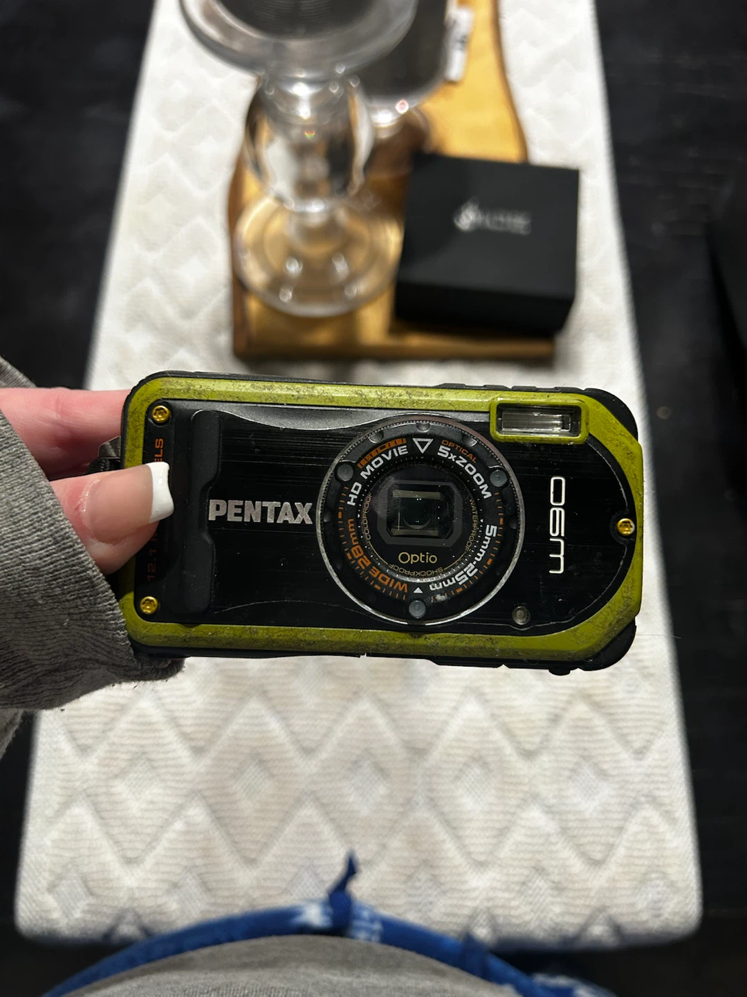 Pentax Optio W90 Digital Camera Green - photo 2