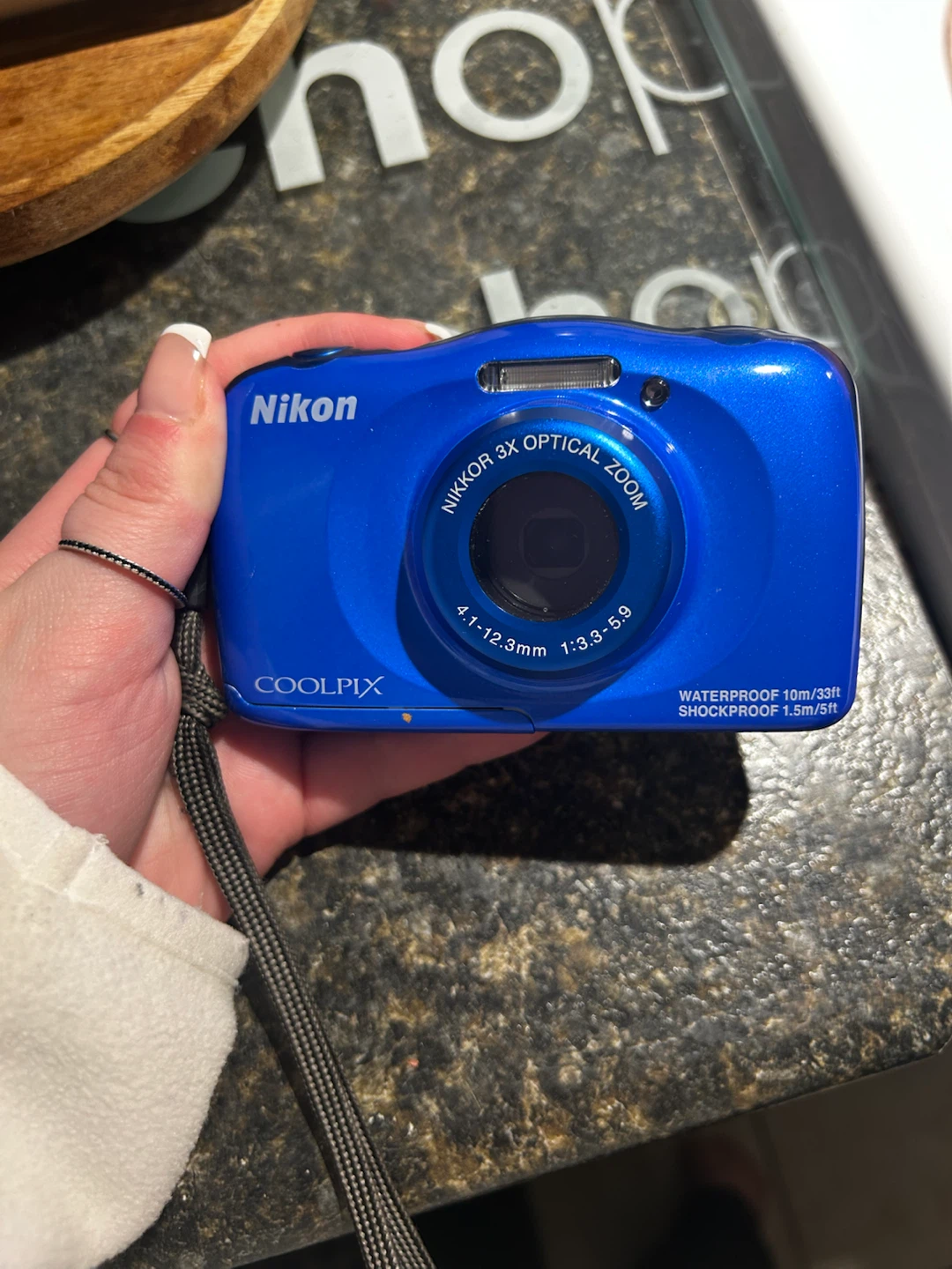 Nikon COOLPIX S33 Blue Waterproof Camera
