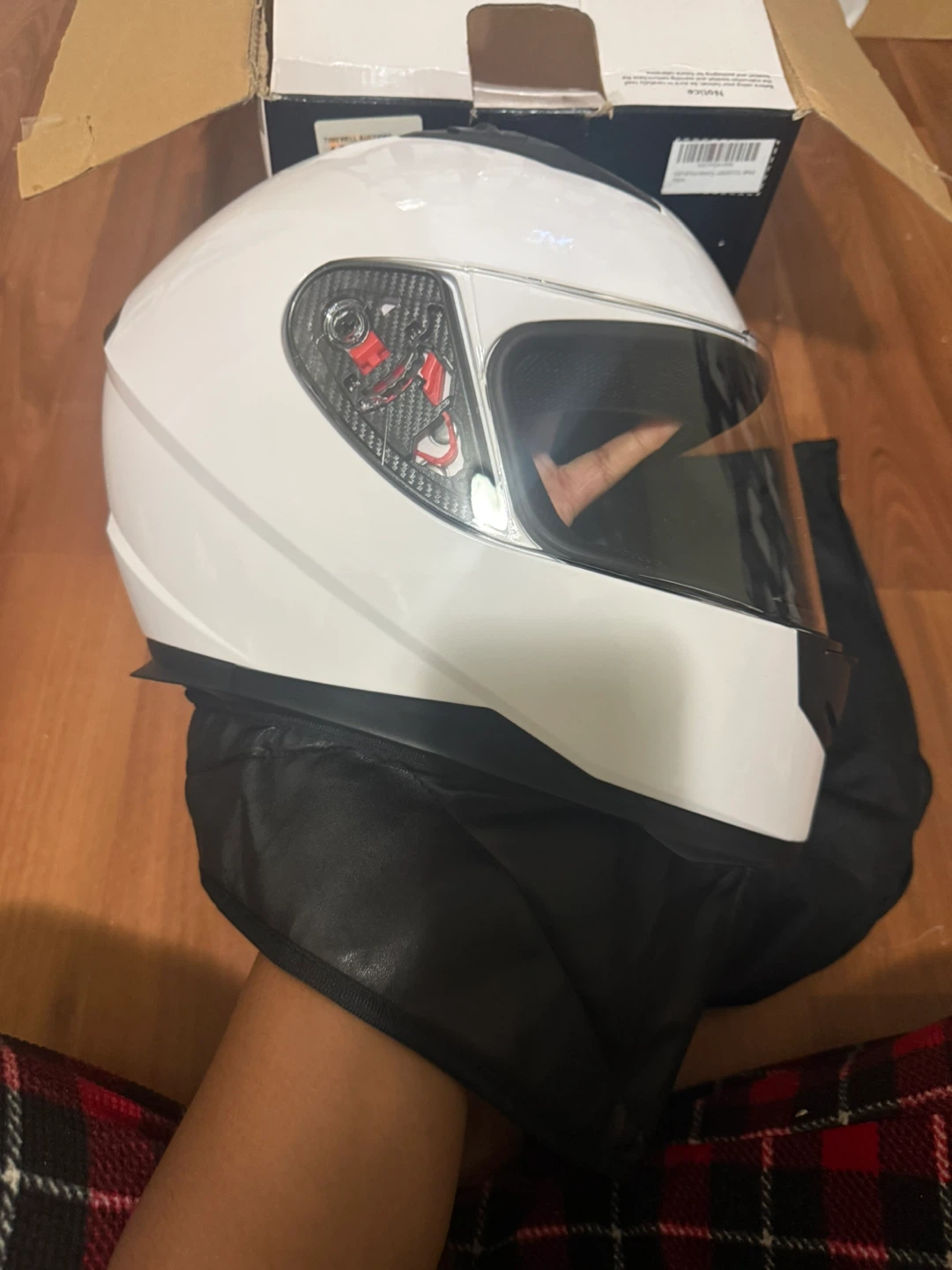 ILM Motorcycle Helmet - White Size Large - photo 2