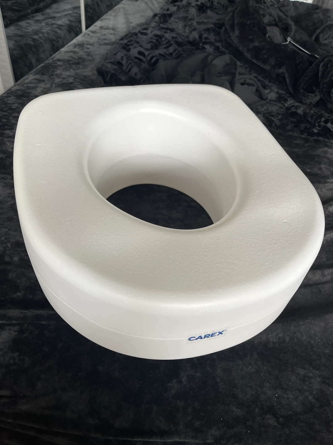 Carex Toilet Seat Riser w/ bars(not shown)