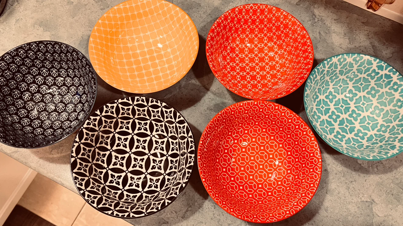 6pcs Moroccan Style Porcelain Cereal Bowls (23oz) - photo 4