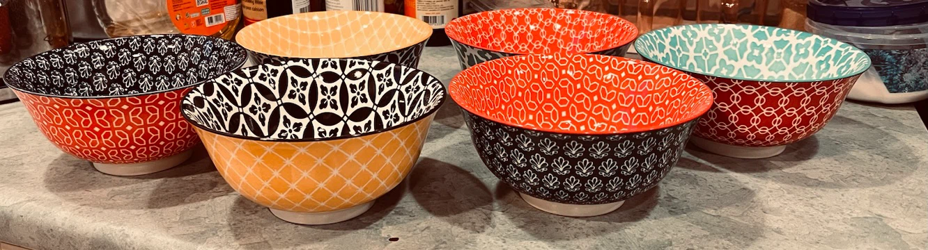 6pcs Moroccan Style Porcelain Cereal Bowls (23oz) - photo 5