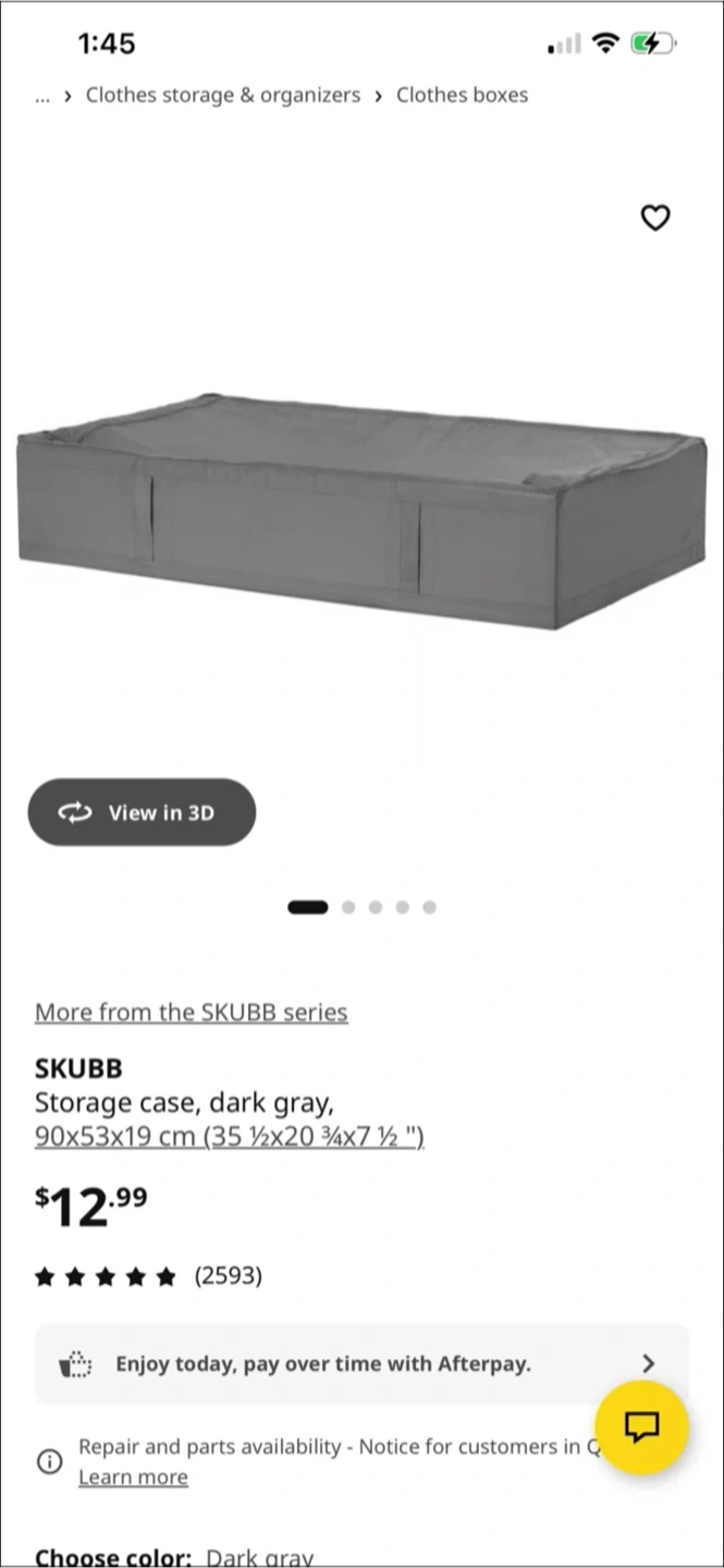 Two Storage boxes - foldable, IKEA