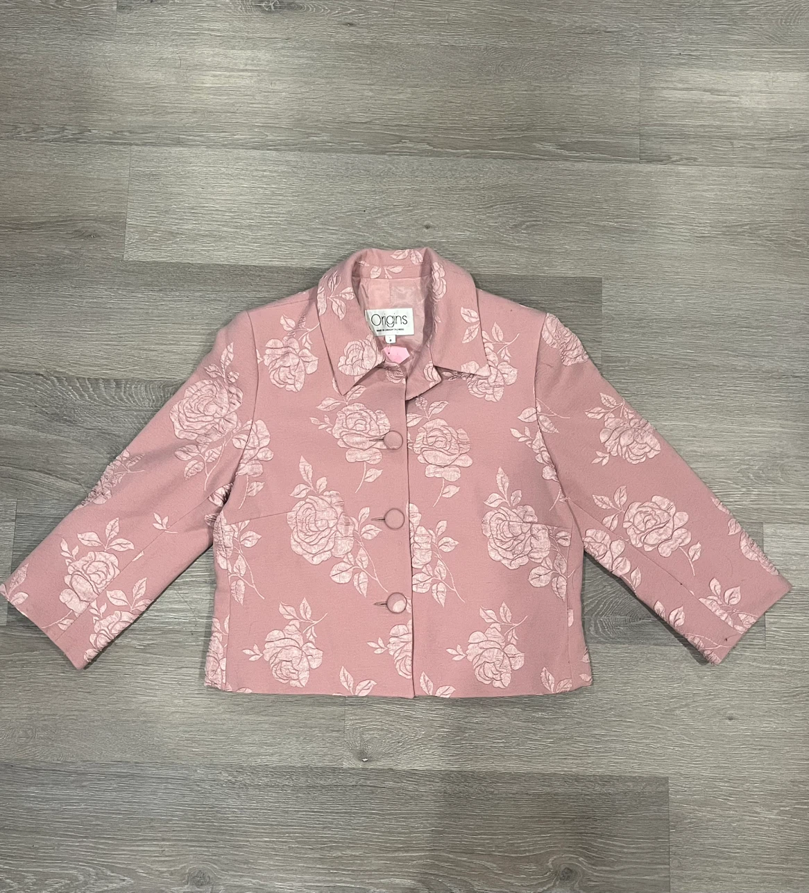 Origins Pink Rose Brocade Suit Set - photo 2