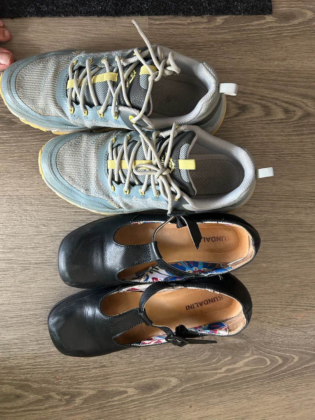 Real Leather Mary Jane Shoes and Cooling Memory Foam Sketchers