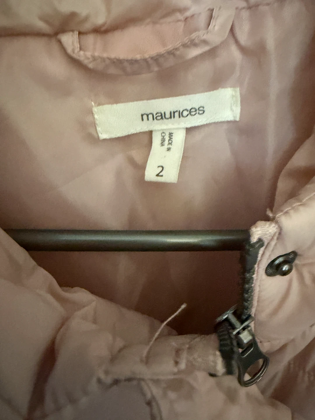 New plus size Maurices Pink Puffer Vest Size 2 - photo 3