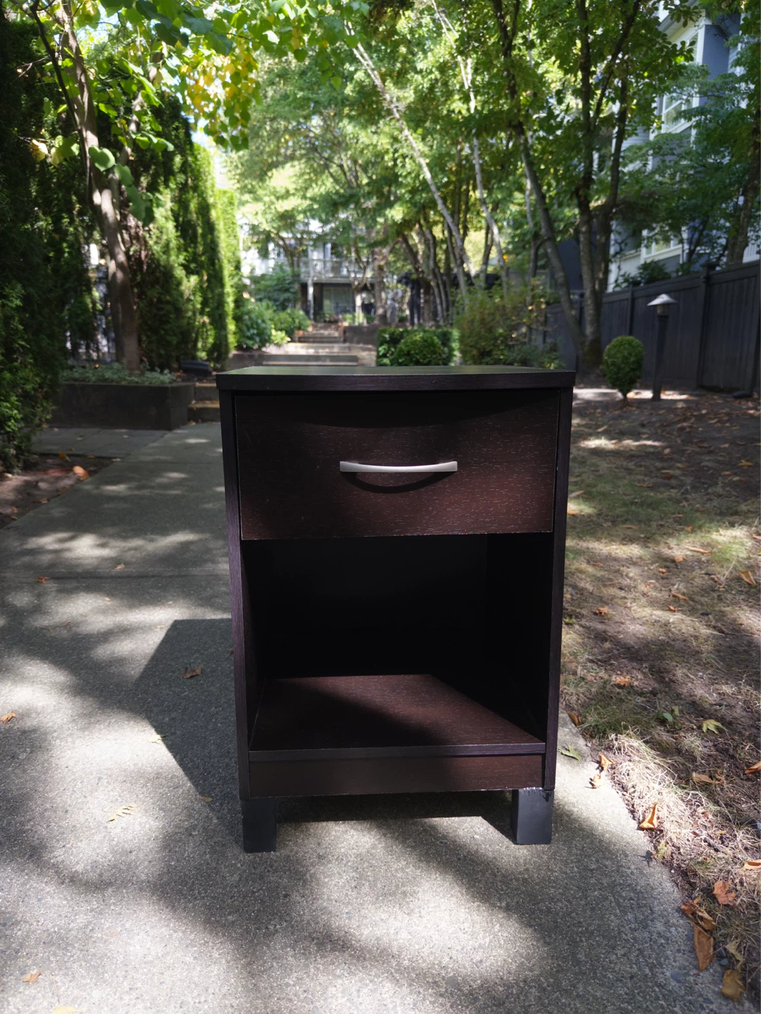 Black Nightstand With Drawer