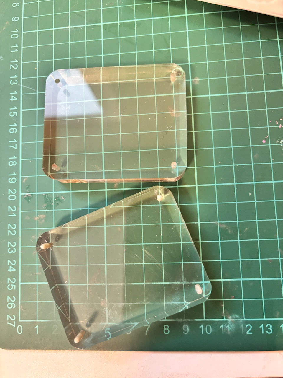 Clear flower press blocks
