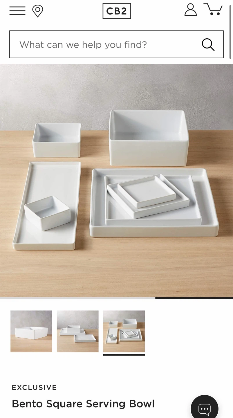 6 pcs CB2 Bento Square Serving Bowls - photo 5