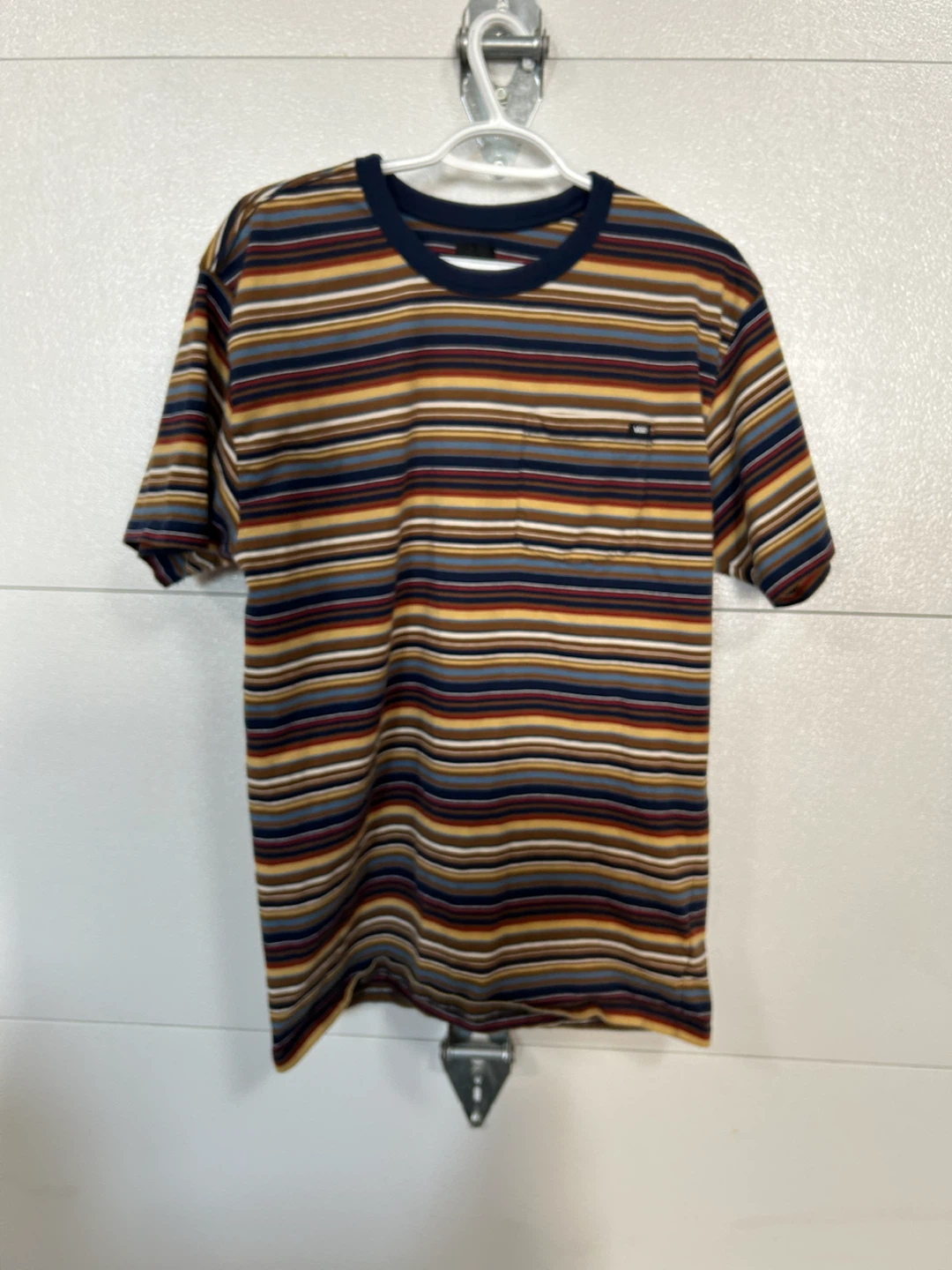 Vans Striped Pocket T-Shirt - Large
