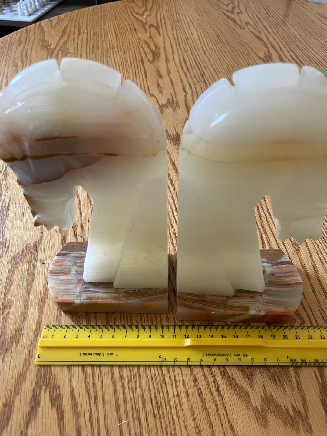 Set of 2 Onyx Horse Head Bookends - photo 2