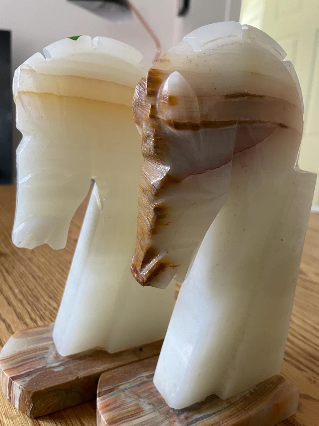 Set of 2 Onyx Horse Head Bookends - photo 5