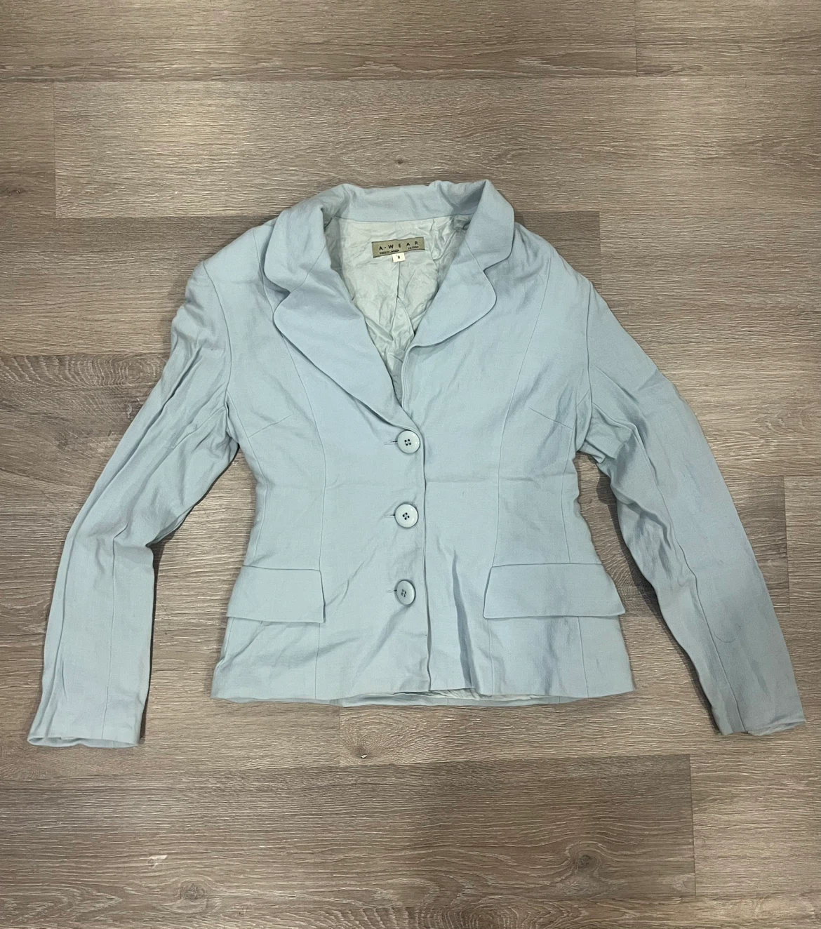 A-WEAR Pastel Blue Skirt Suit Set - photo 2