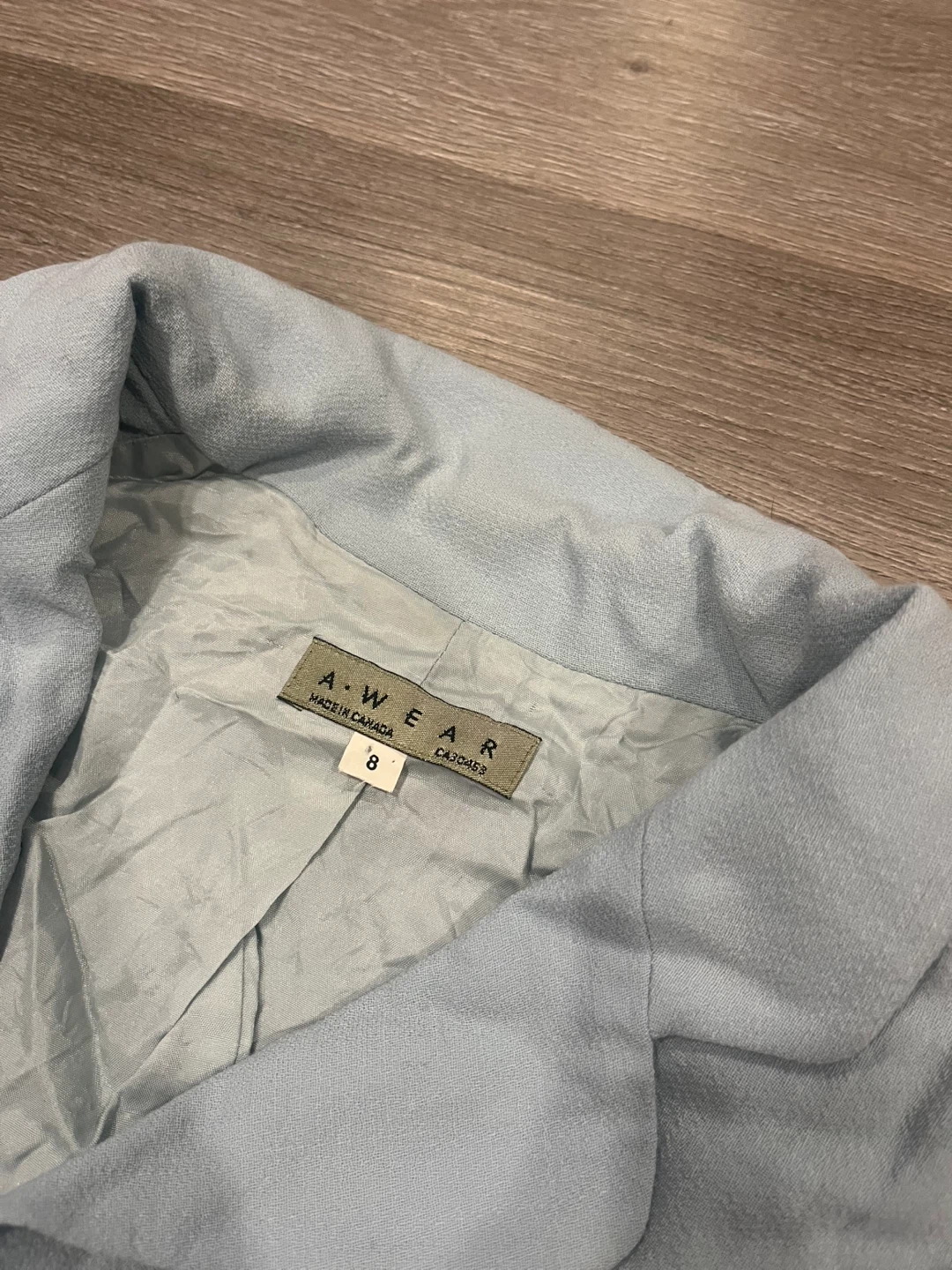A-WEAR Pastel Blue Skirt Suit Set - photo 3