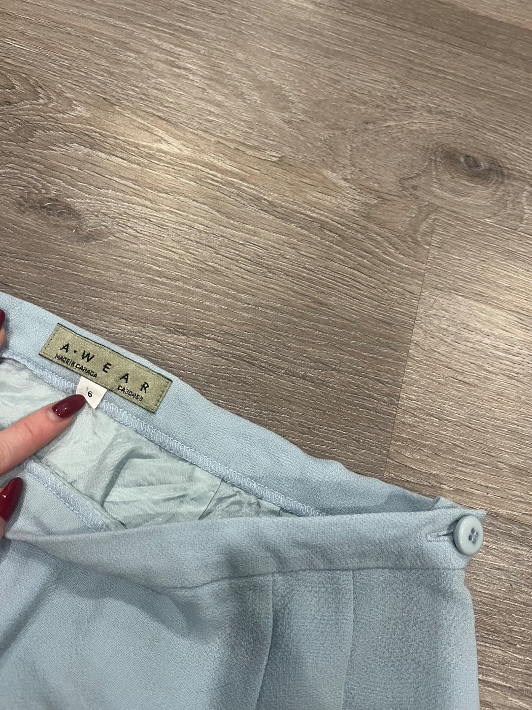 A-WEAR Pastel Blue Skirt Suit Set - photo 5