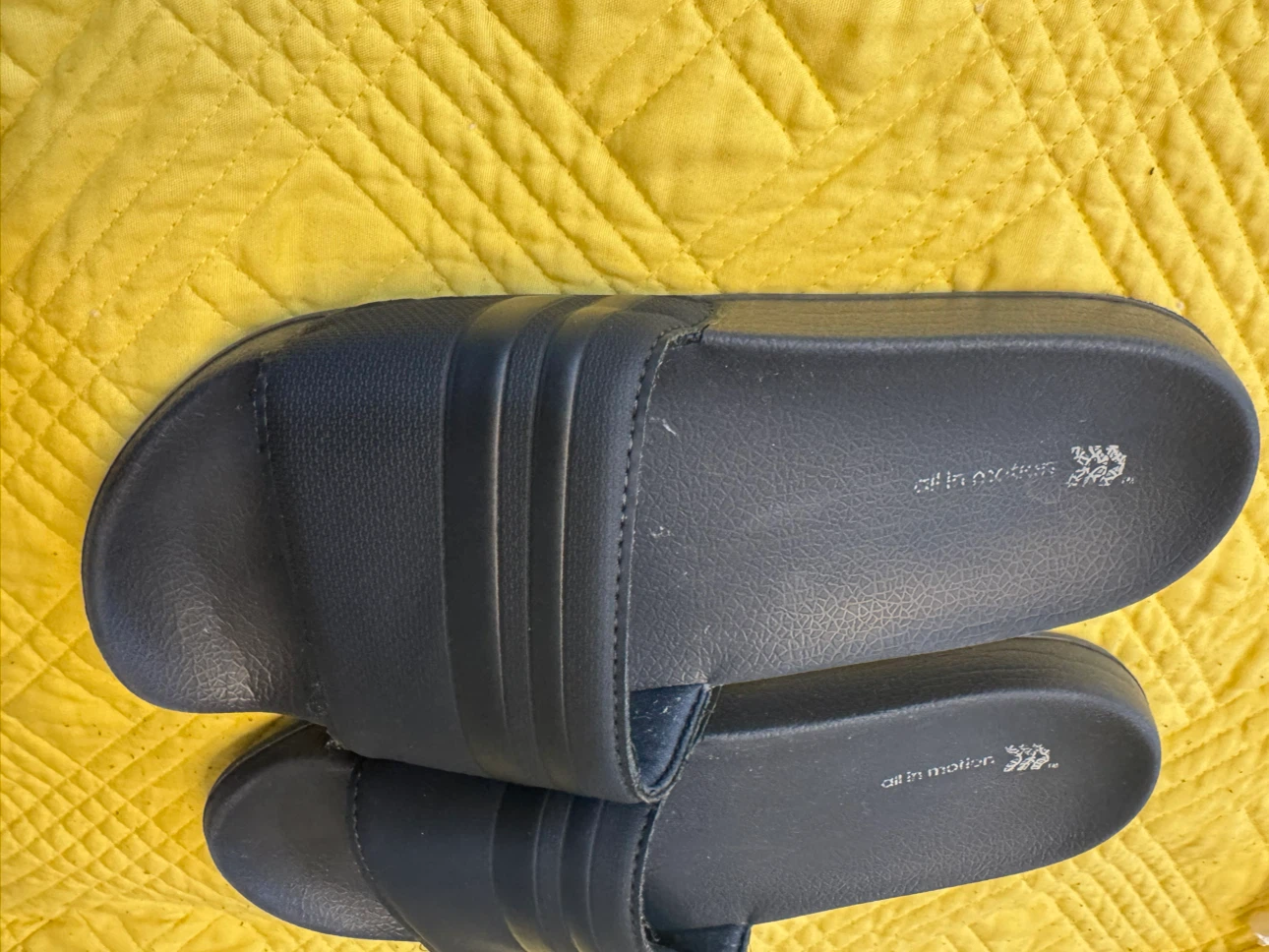 All in Motion Blue Men Slides Size 10 - photo 5