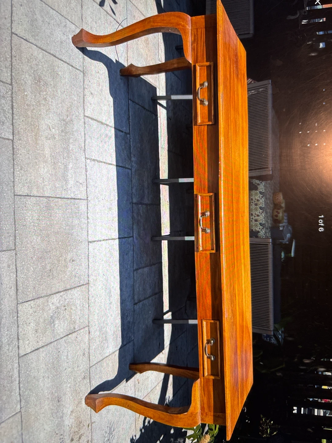 Wooden Console Table with Drawers