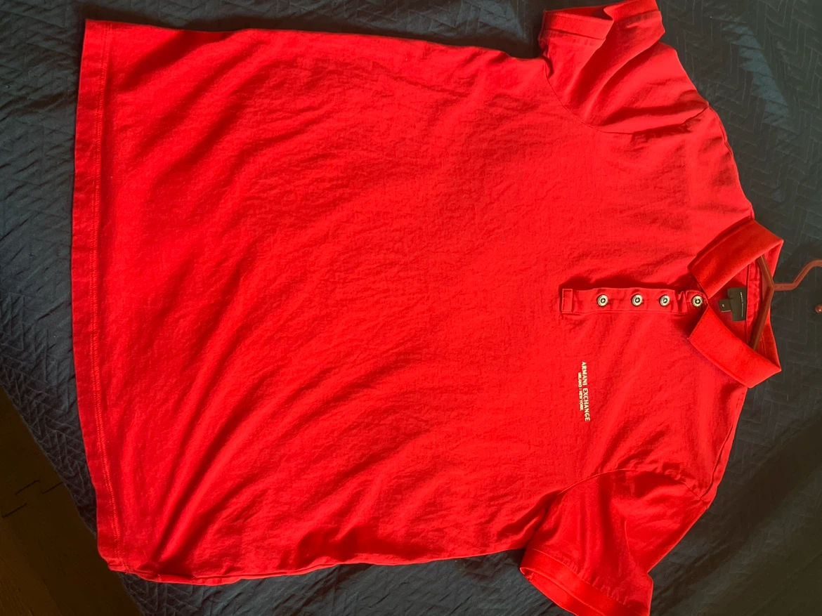 Armani Exchange Red Polo Shirt