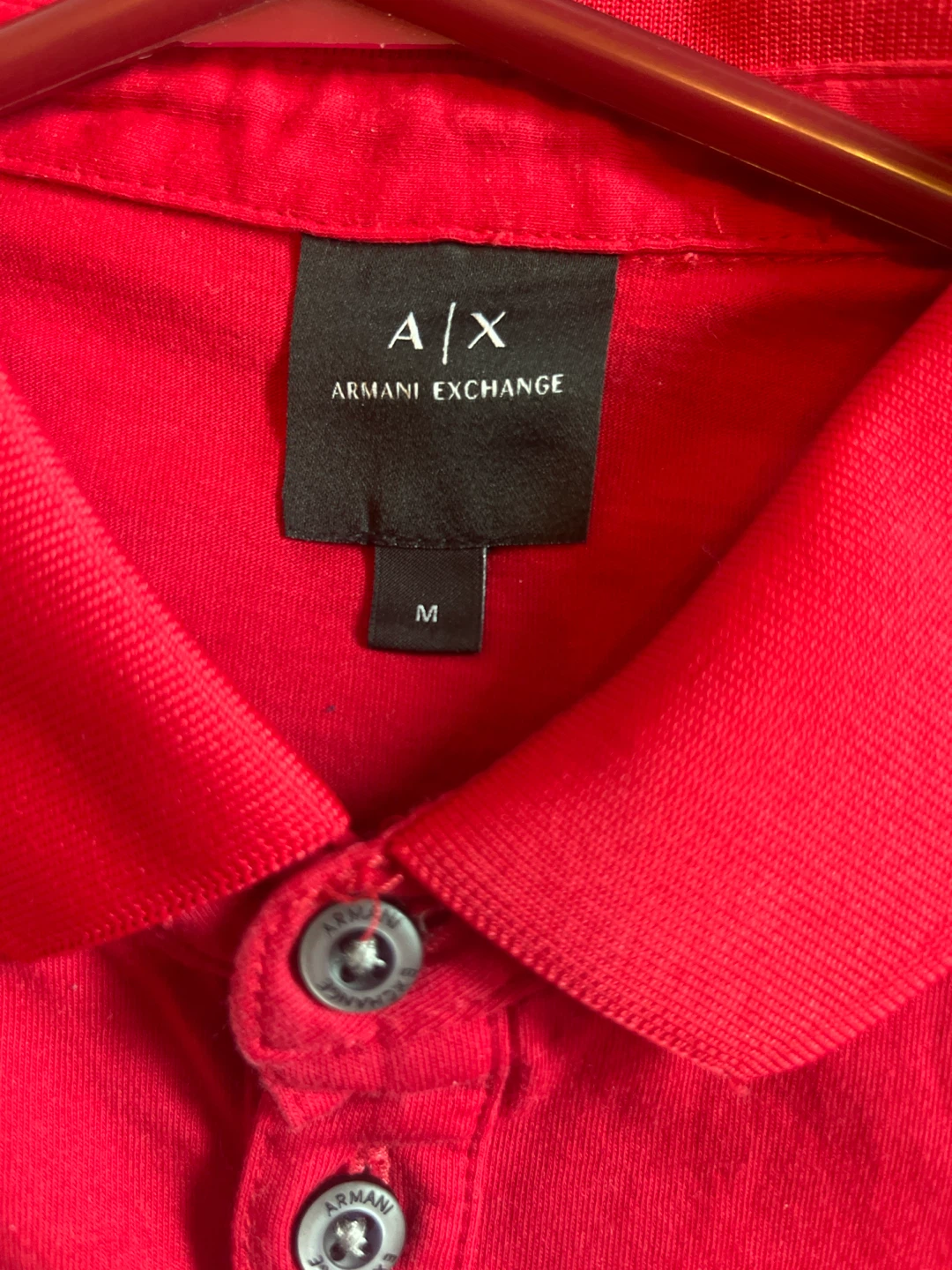 Armani Exchange Red Polo Shirt - photo 3