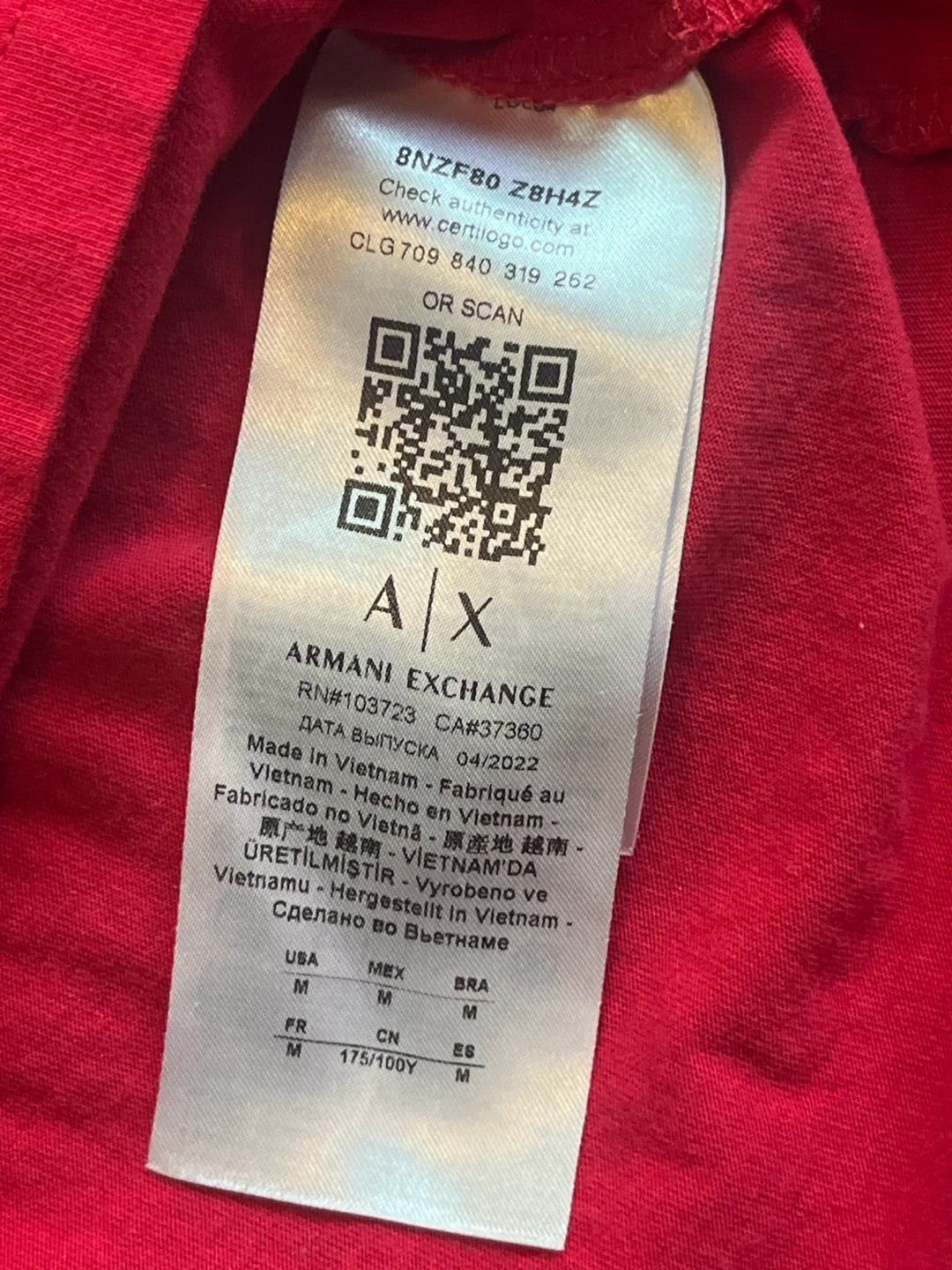 Armani Exchange Red Polo Shirt - photo 4