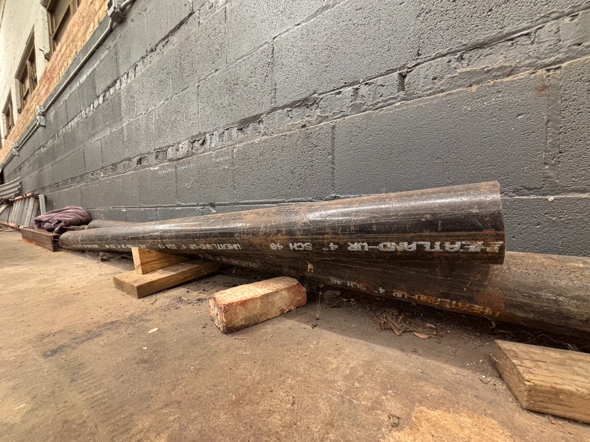 Cast iron pipe 4in - 2 lengths - photo 5