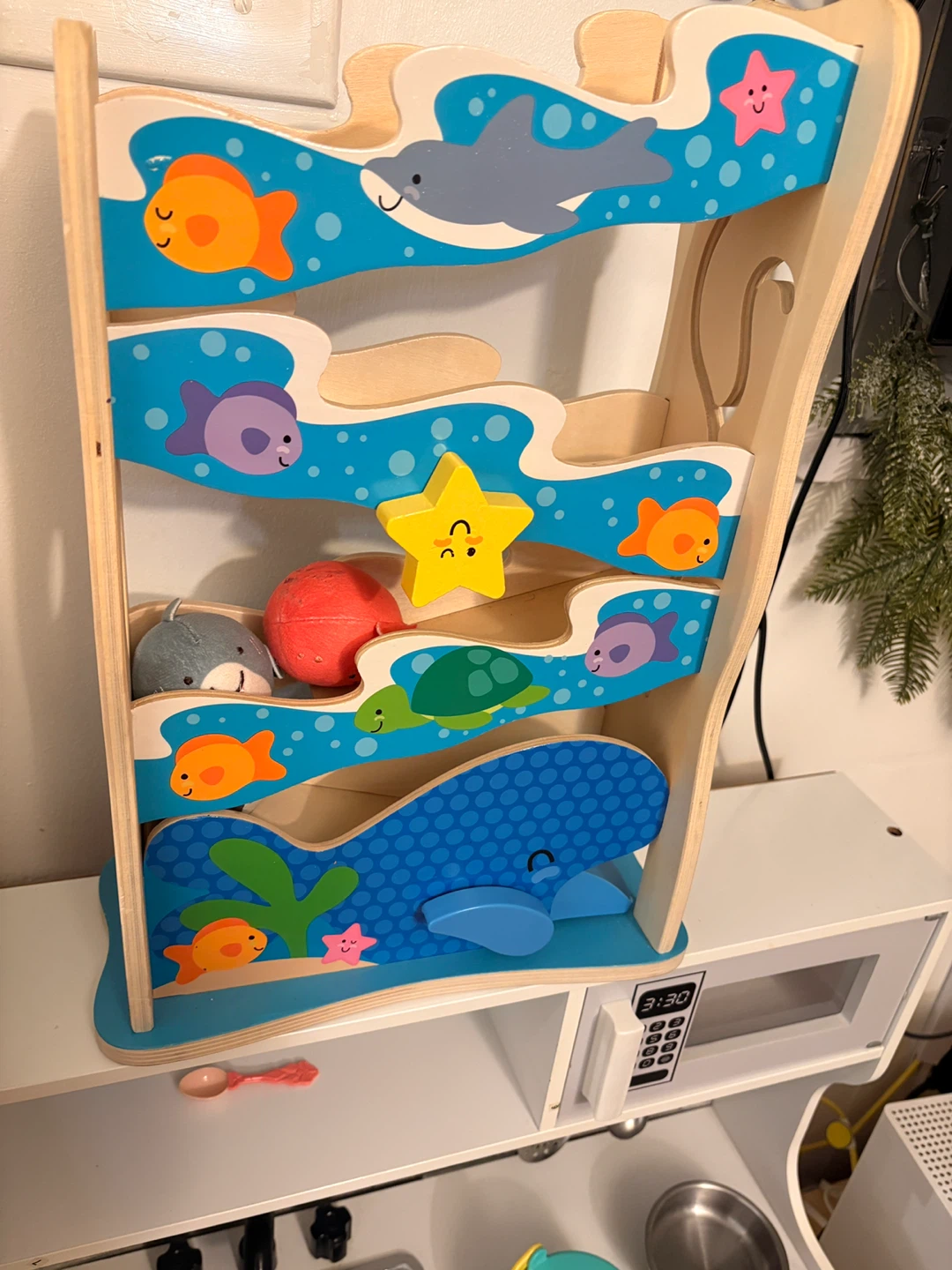 Wooden Ocean Ball Drop Toy