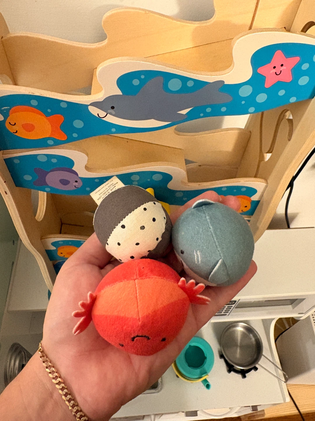 Wooden Ocean Ball Drop Toy - photo 2