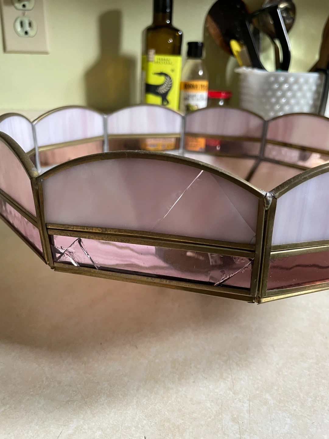 Stained Glass Lamp Shade - photo 4