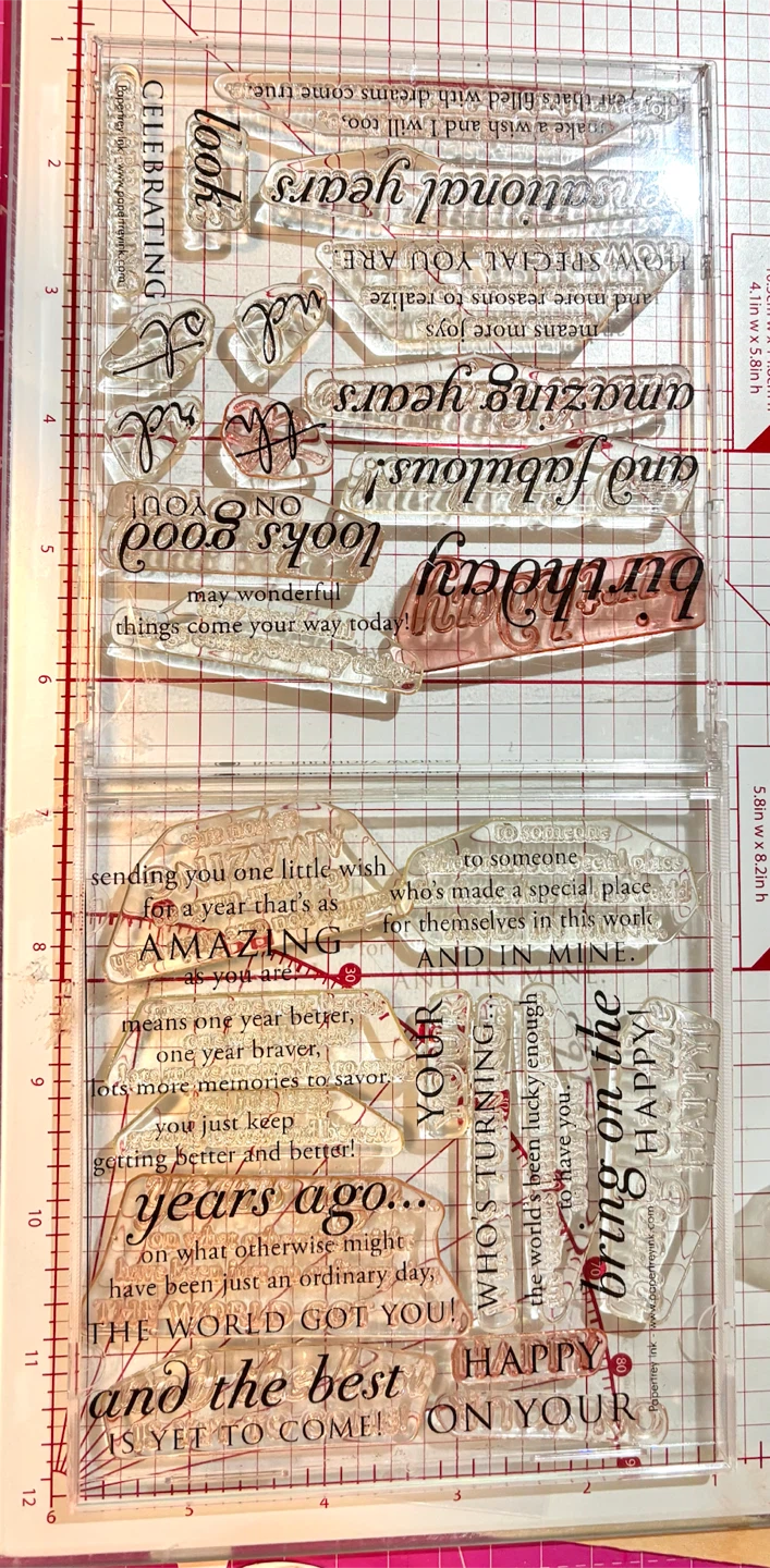 Papertrey Ink Birthday & Years Ago Clear Stamp Set