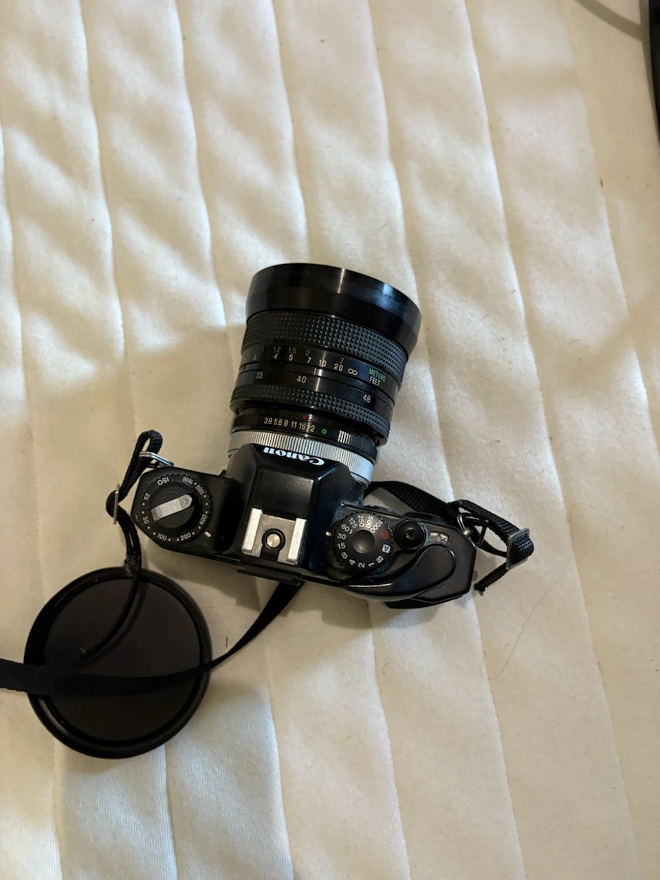 Canon T60 35mm Film Camera with Vivitar 24-48mm Lens