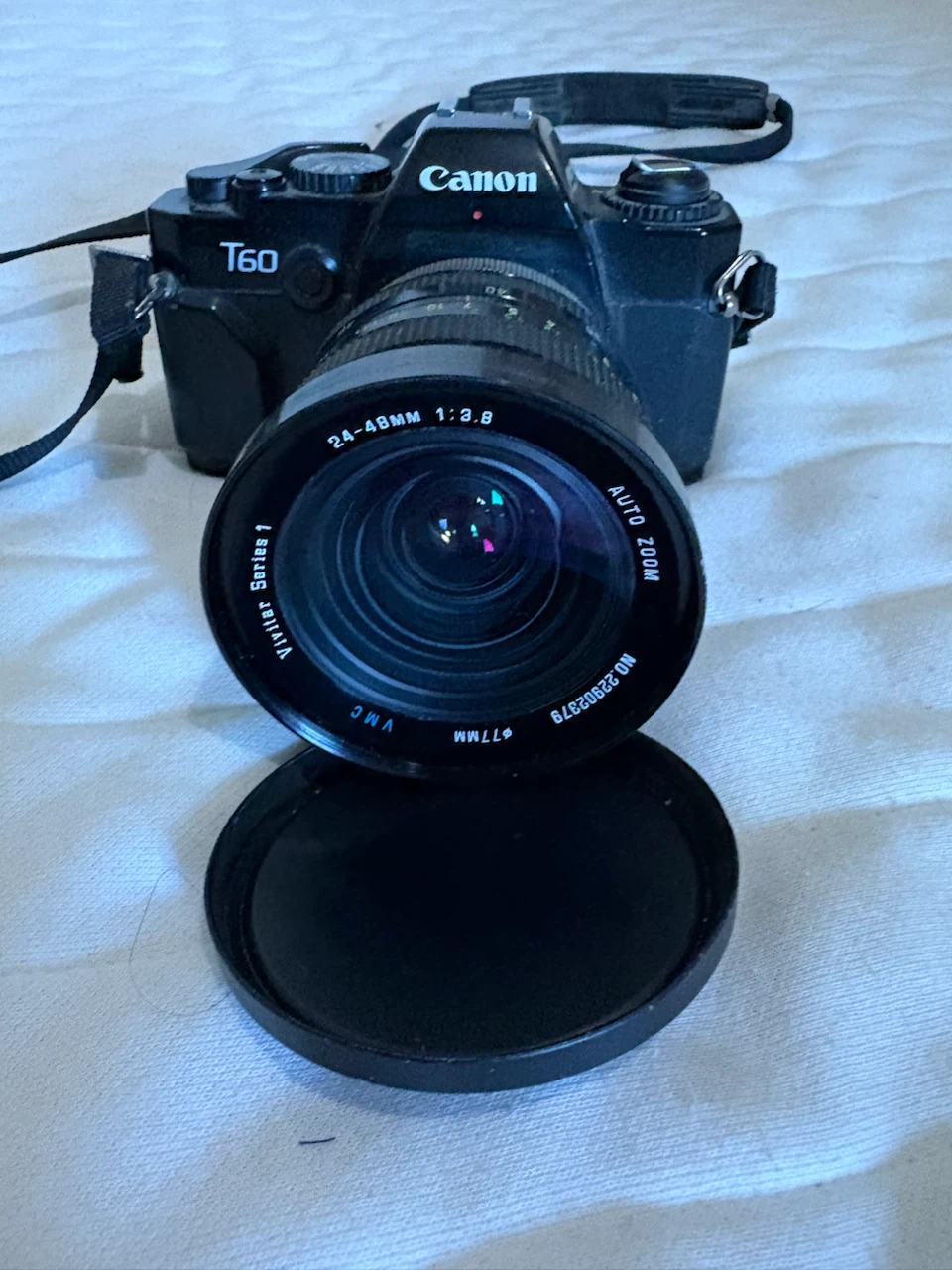 Canon T60 35mm Film Camera with Vivitar 24-48mm Lens - photo 3