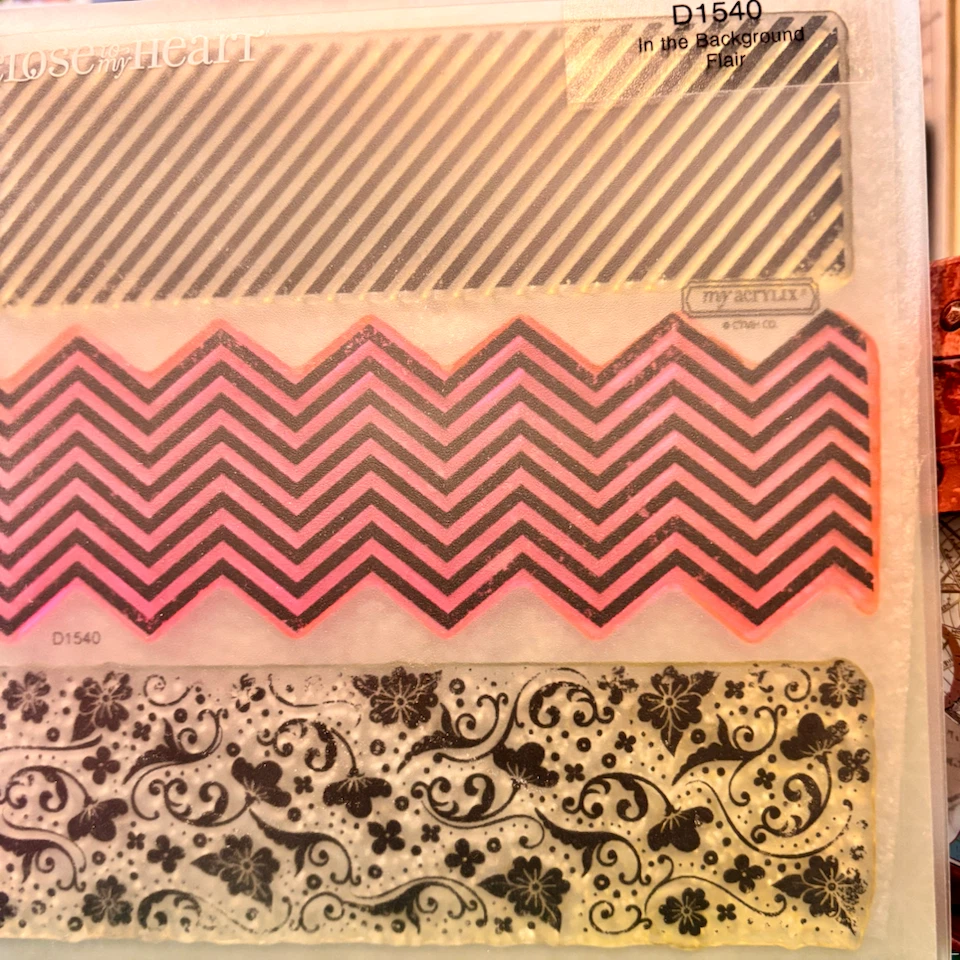 Close To My Heart D1540 In the Background Flair Stamp Set