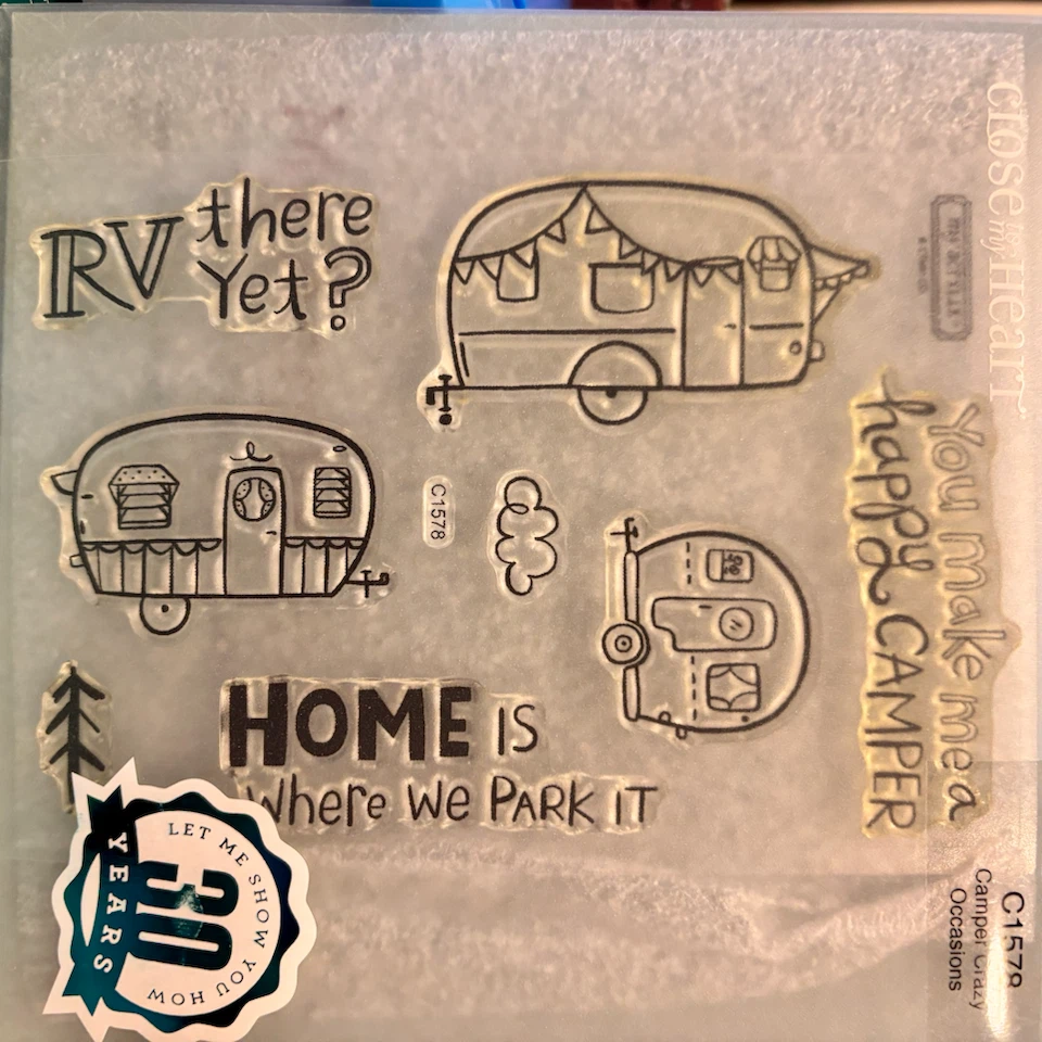 Close to My Heart Camper Crazy Clear Stamps C1578