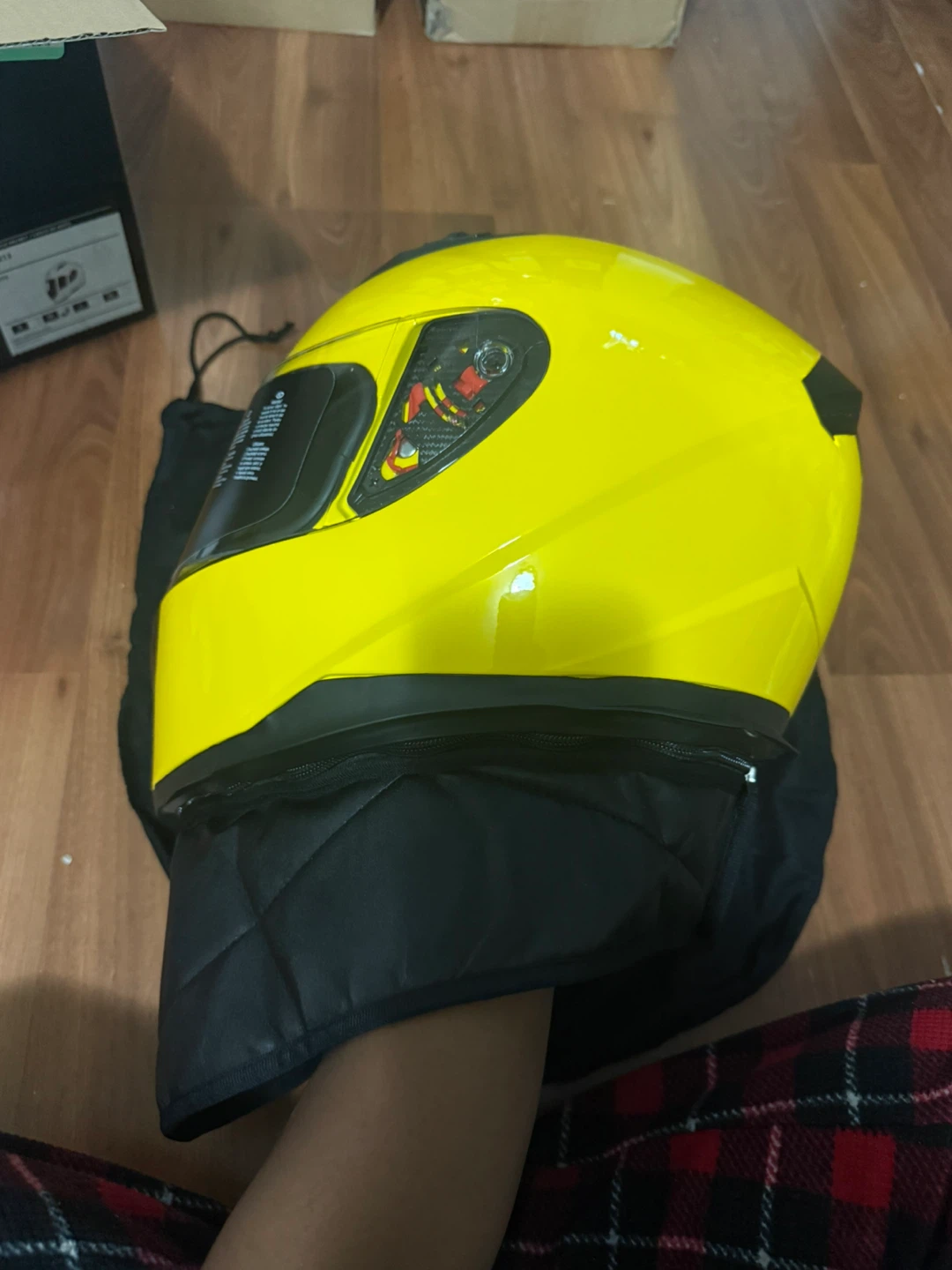 ILM Motorcycle Helmet - Yellow - Size M - photo 4