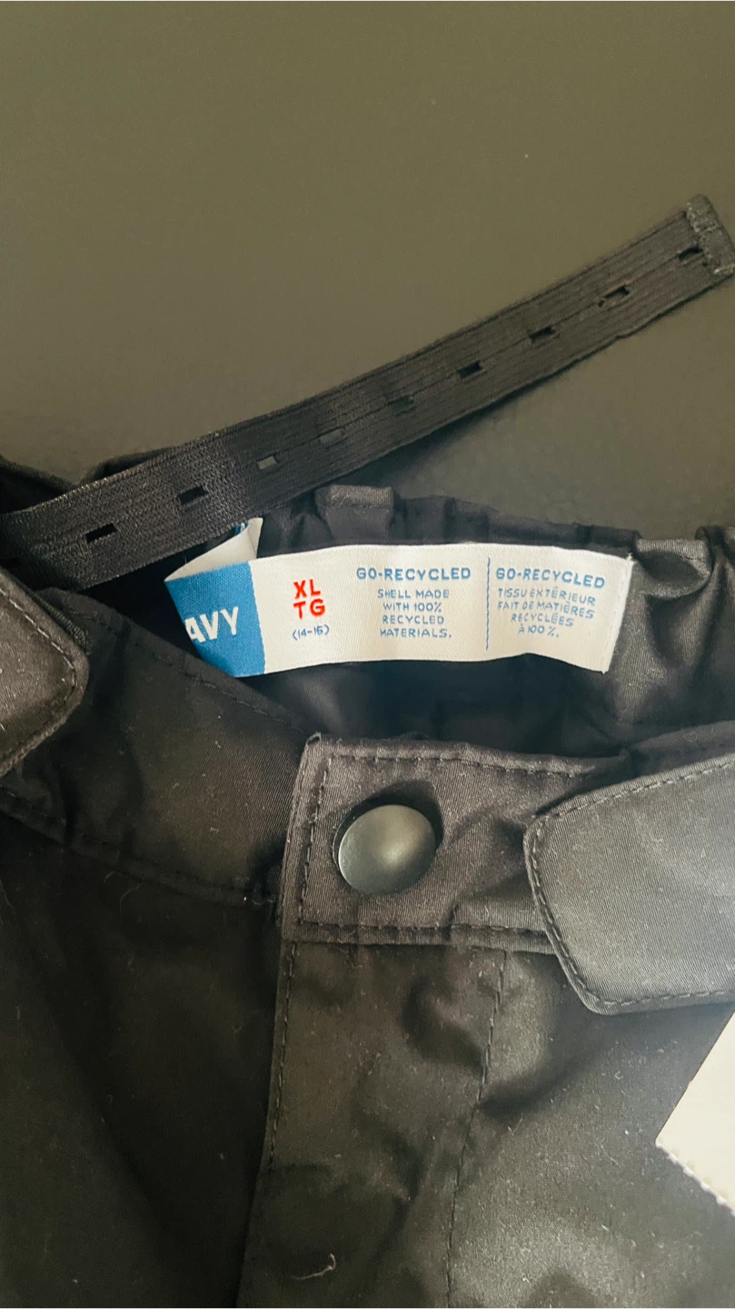 Old Navy Black Snow Pants XL (14-16) - photo 3