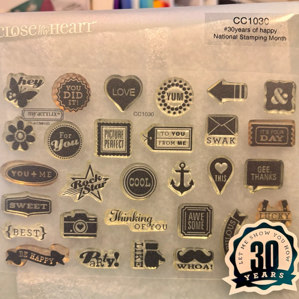 Close to My Heart CC1030 Clear Acrylic Stamps