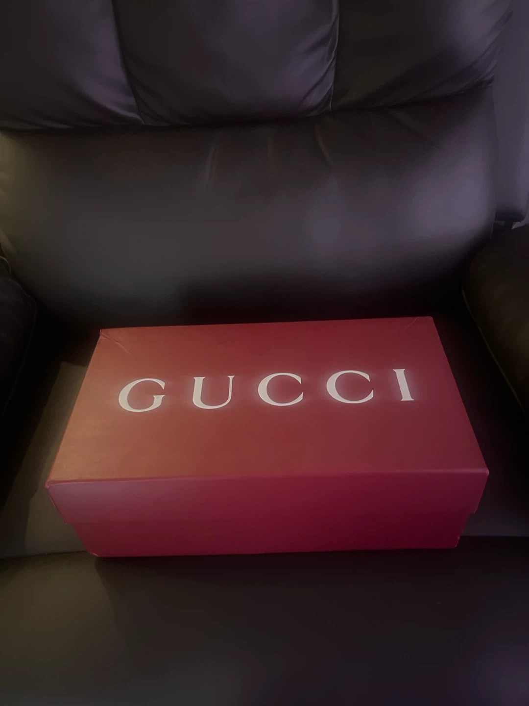 Gucci White Leather Sneakers