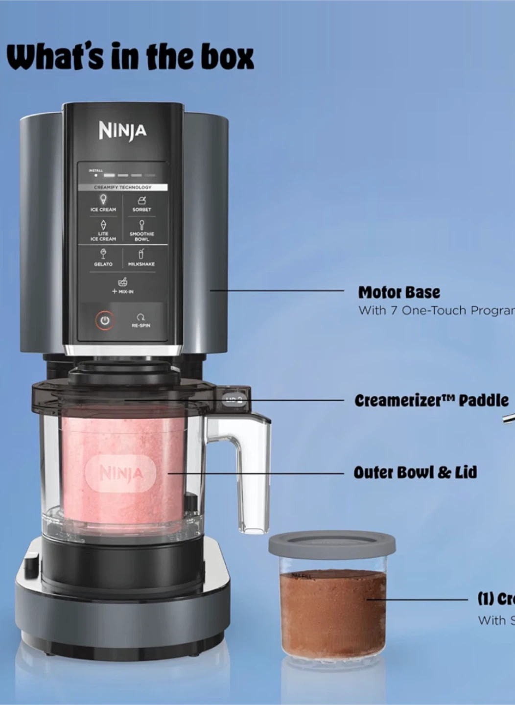 Ninja CREAMi Ice Cream Maker - photo 4