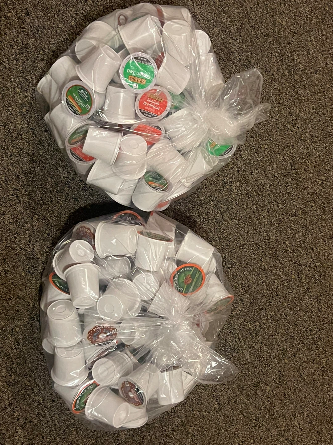 Assorted K-Cup Coffee Pods and Tea