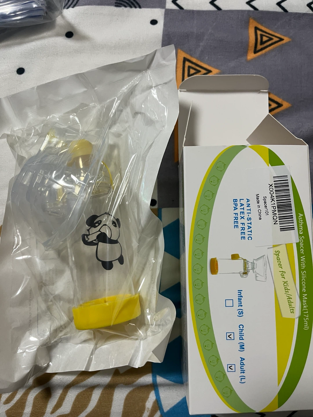 Asthma Spacer with Silicone Mask