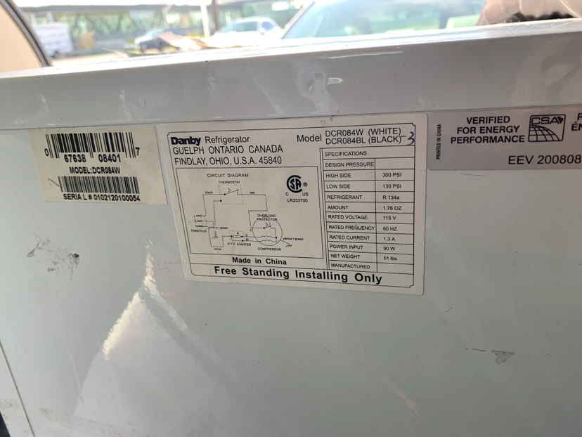 Danby Mini Refrigerator White - photo 2