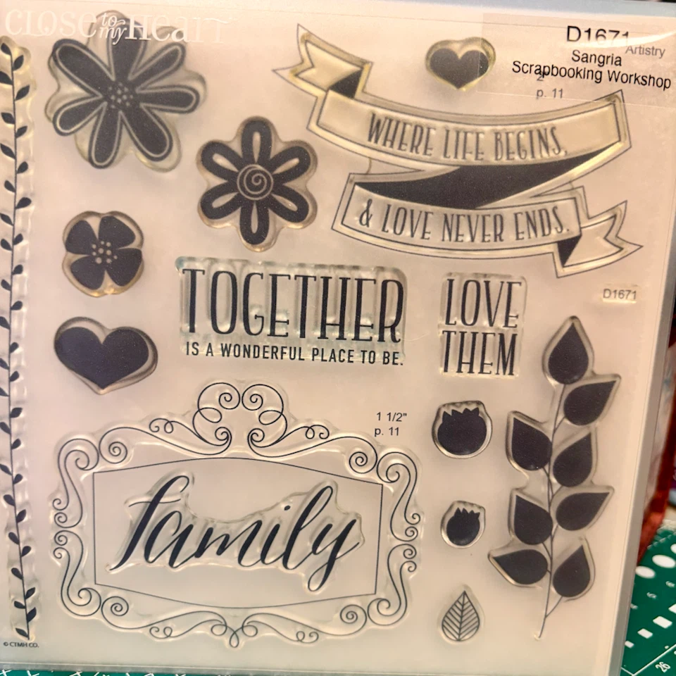 Close to My Heart Sangria Stamp Set D1671 Artistry