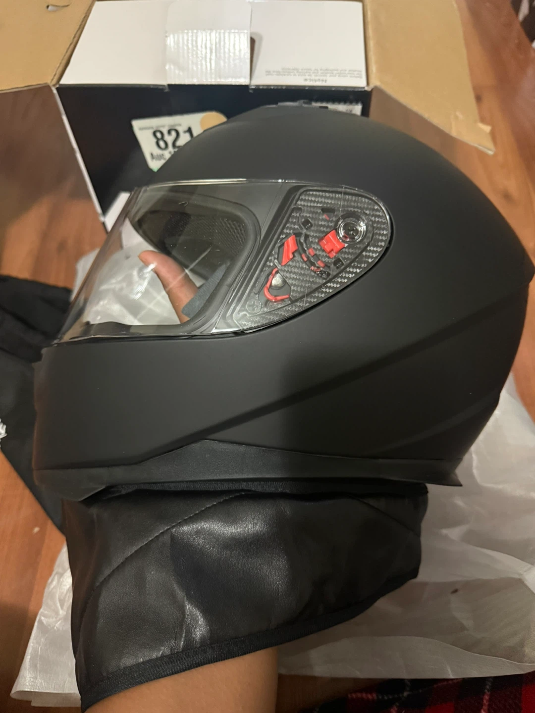 ILM Full Face Motorcycle Helmet Size Large - photo 3