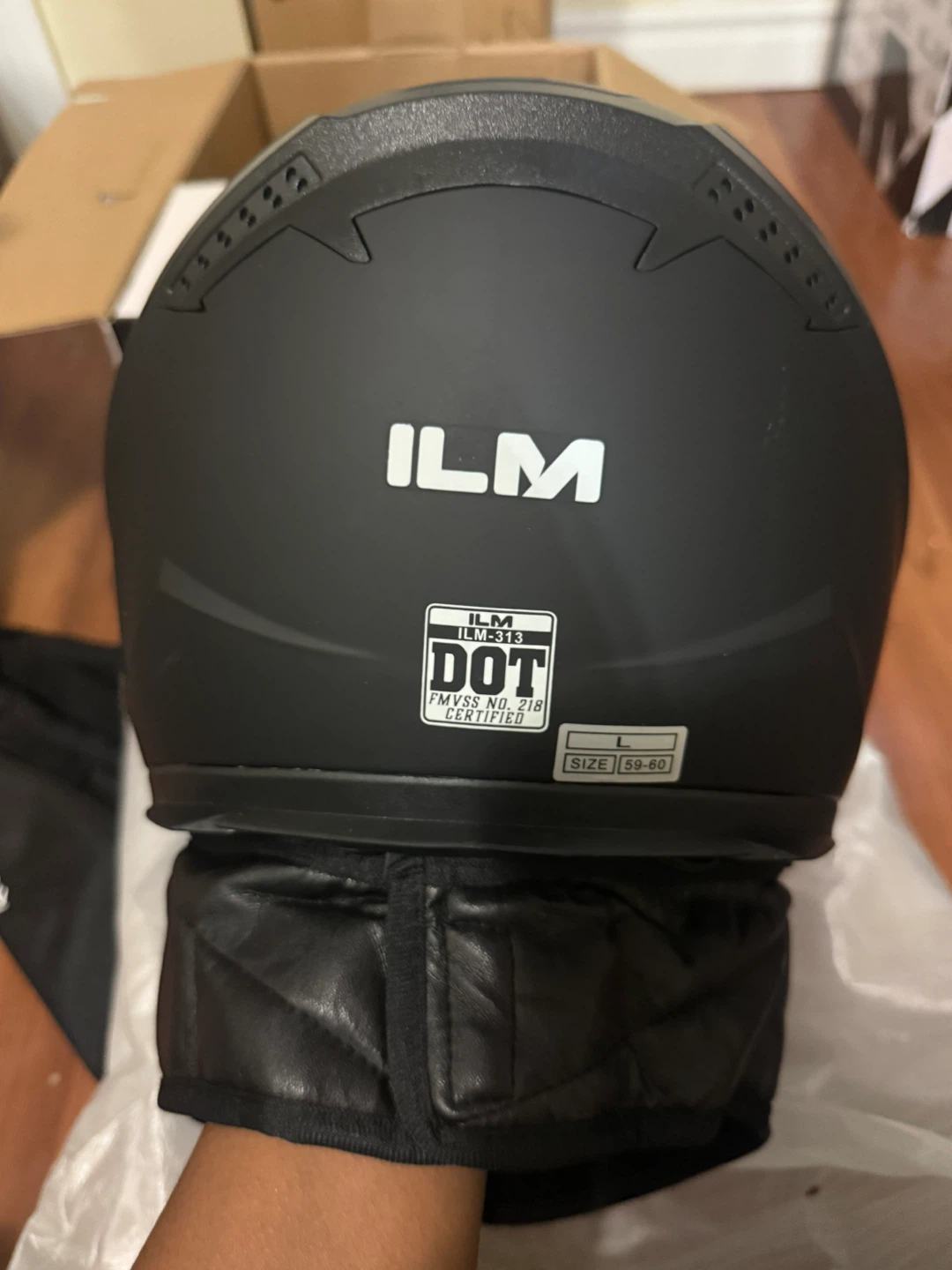 ILM Full Face Motorcycle Helmet Size Large - photo 4