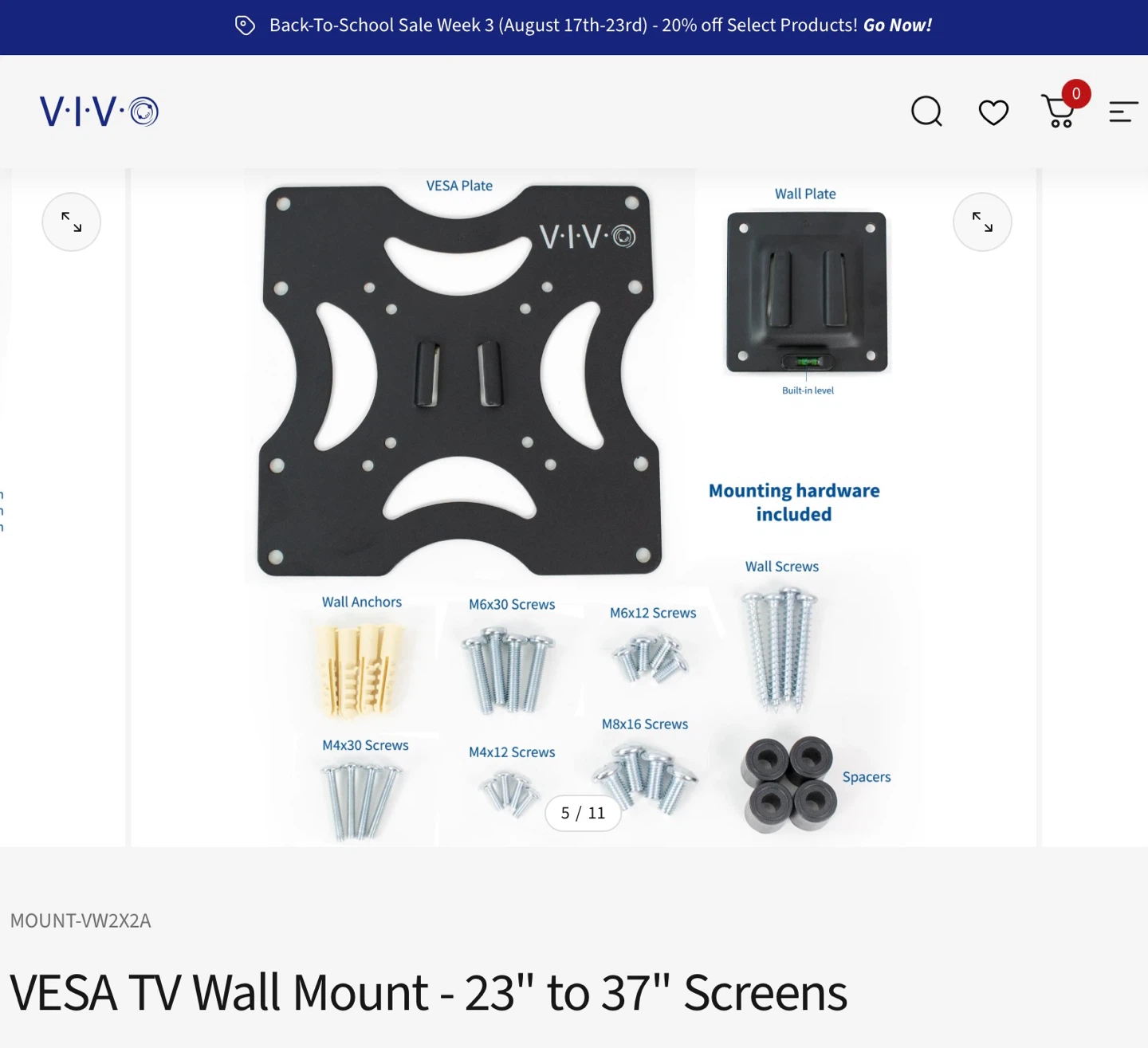 New VIVO VESA TV Wall Mount - photo 5
